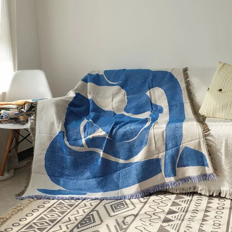 Abstract Tapestry Throw Blanket